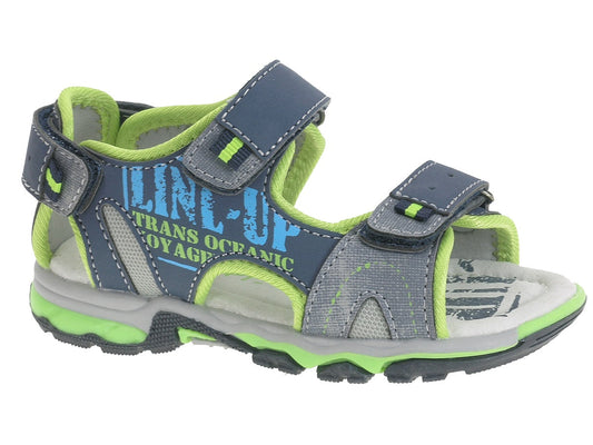 Sandália Casual Infantil Azul Beppi – Sola flexível e ajuste seguro com velcro para brincadeiras no parque e escola - 2171890