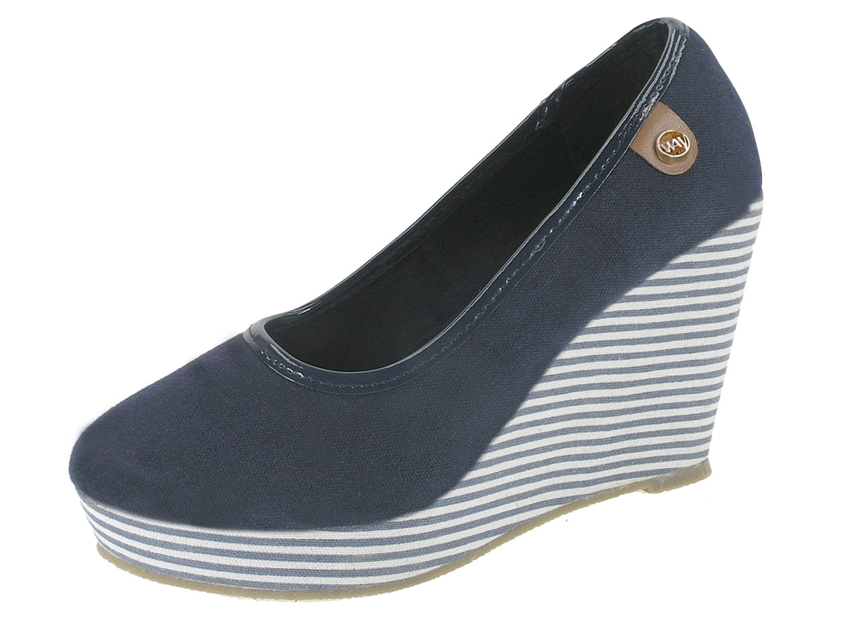 Sapato Casual Comcunha Mulher Azul Beppi – Leves e confortáveis para todo o dia com estilo versátil e cunha estável - 2172300