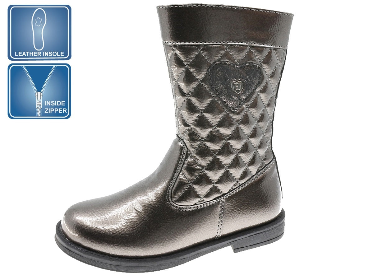 Bota Casual Juvenil Cinzento Beppi – Leves com fecho lateral e amortecimento suave para uso diário confortável - 2175841