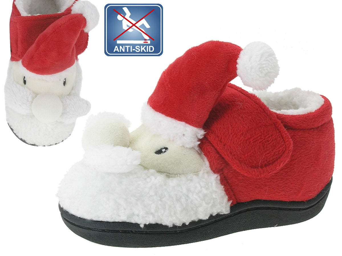 Pantufa Infantil Vermelho Beppi – Interior almofadado e sola antiderrapante para brincar e relaxar em casa - 2181670