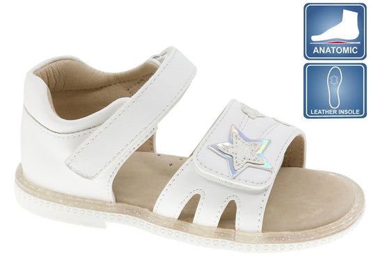 Sandália Infantil Branco Beppi – Ajuste fácil com velcro para conforto e leveza nas brincadeiras diárias - 2184371