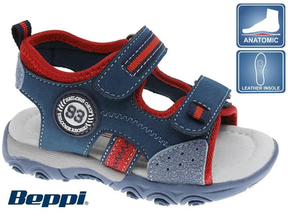 Sandália Infantil Azul Beppi – Leves e resistentes com sola antiderrapante para brincadeiras e escola - 2184420