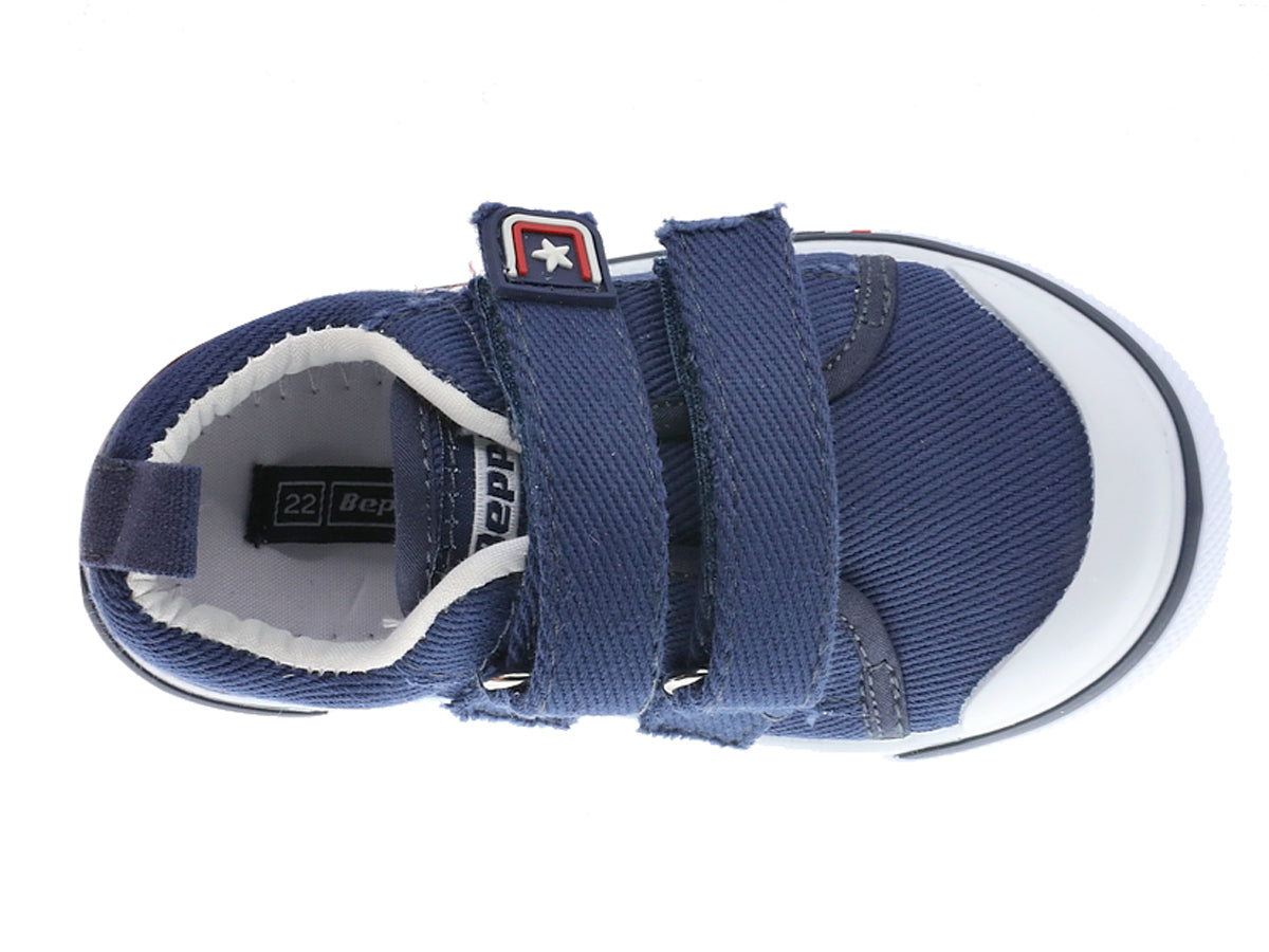 Sapatilha Infantil Azul Beppi – Leves e resistentes com fecho em velcro para brincadeiras e escola diária - 2185040