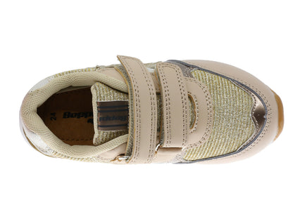 Sapatilha Infantil Dourado Beppi – Leves e flexíveis com fecho em velcro para brincadeiras e escola diária - 2187081