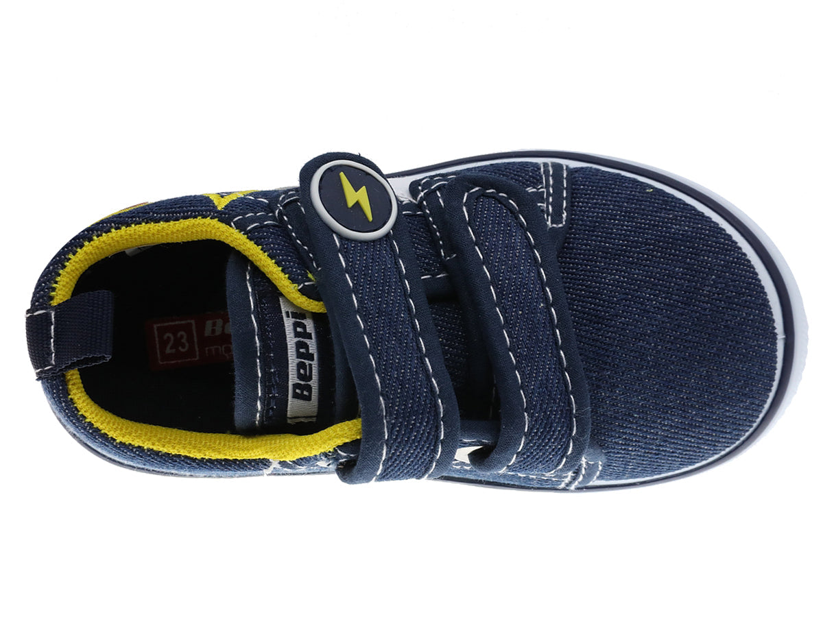 Sapatilha Infantil Azul Beppi – Leves com fecho de velcro, ideais para escola e passeios no parque - 2189831