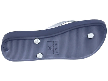 Chinelo Meter Dedo Mulher Prateado Beppi – Conforto leve e sola antiderrapante para saídas casuais e uso diário - 2200900