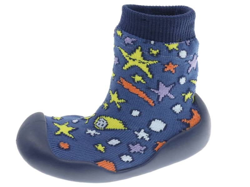 Pantufa Meia Antiderrapante Infantil Azul Beppi – Leve e respirável para brincadeiras e uso diário confortável em casa - 2202192