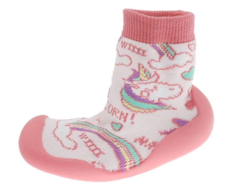 Pantufa Meia Antiderrapante Infantil Rosa Beppi – Leves e fáceis de calçar para conforto em brincadeiras e escola - 2202202