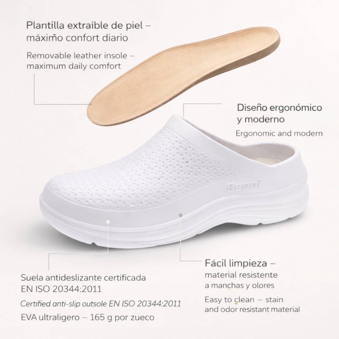 Socas Conforto Mulher Branco Beppi – Leves e resistentes, ideais para uso diário em ambientes profissionais - 2203672
