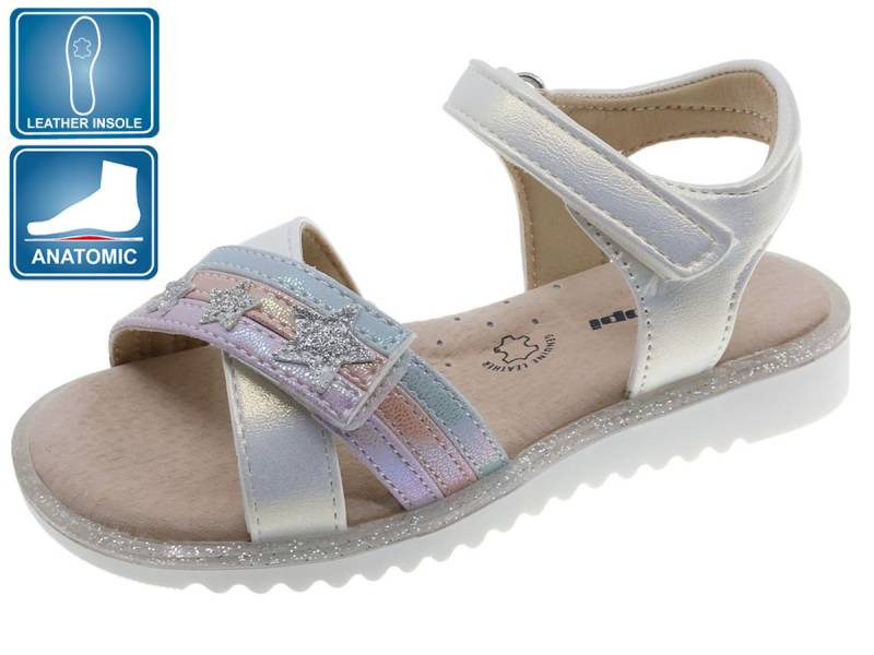 Sandália Infantil Prata Beppi – Leves e confortáveis com sola antiderrapante para brincadeiras e escola - 2203930