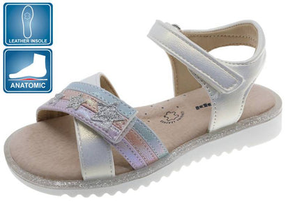 Sandália Infantil Prata Beppi – Leves e confortáveis com sola antiderrapante para brincadeiras e escola - 2203930