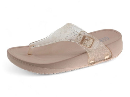 Chinelo Meter Dedo Mulher Bege Beppi – Leves para uso prolongado com sola antiderrapante e fácil de calçar - 2206601