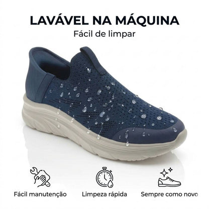 Sapatilha Conforto Mulher Slip-ins Azul Beppi – Leves e respiráveis, ideais para caminhadas e uso diário confortável - 2207570