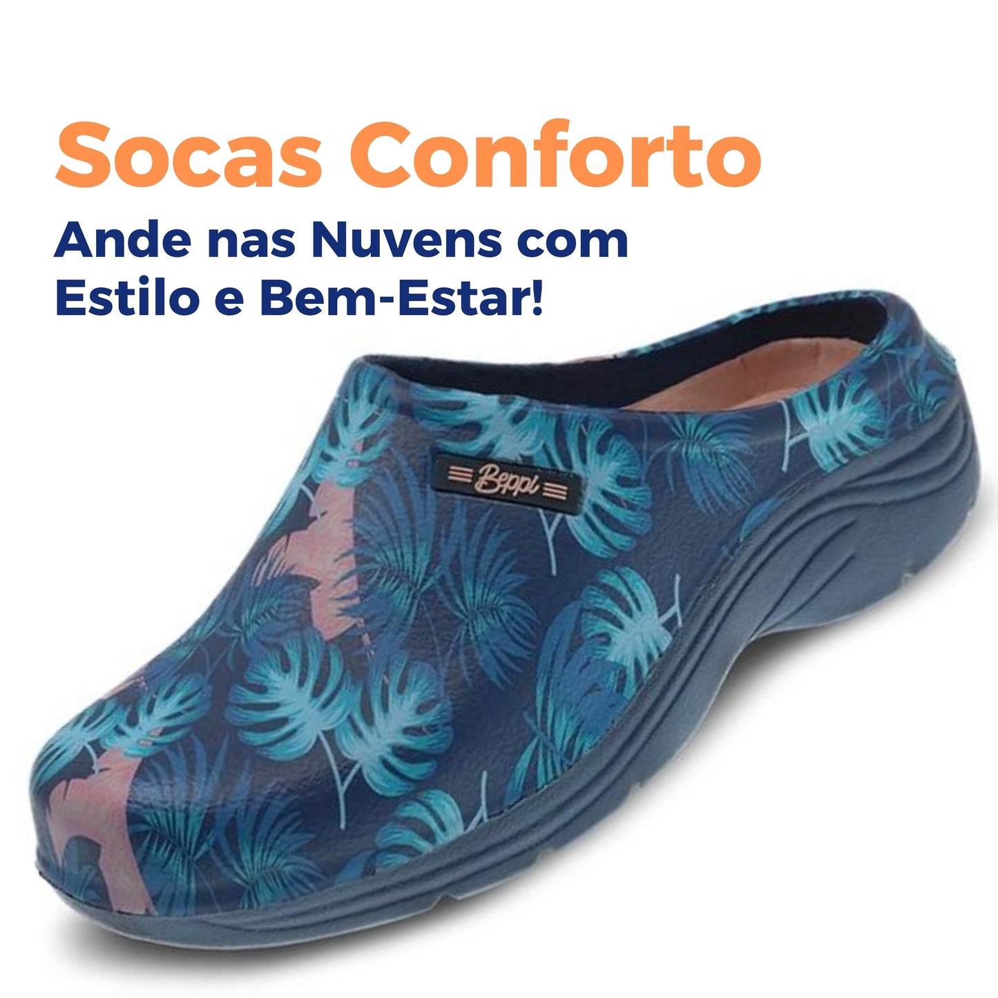 Socas Conforto Mulher Azul Beppi – Leves e duráveis para conforto diário em casa, trabalho e atividades ao ar livre - 2207642