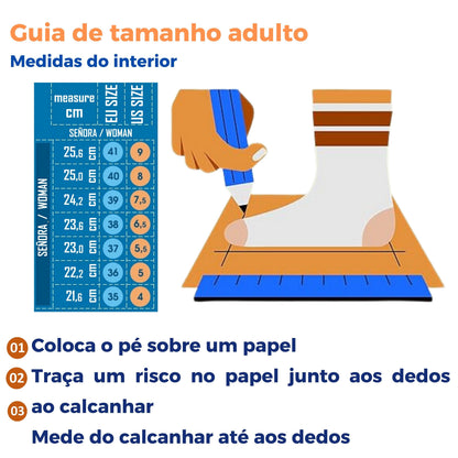 Socas Conforto Mulher Azul Beppi – Leves e duráveis para conforto diário em casa, trabalho e atividades ao ar livre - 2207642