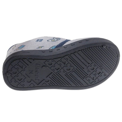 Pantufa Infantil Cinza Beppi – Interior almofadado e sola antiderrapante para brincadeiras e escola diária - 2207910