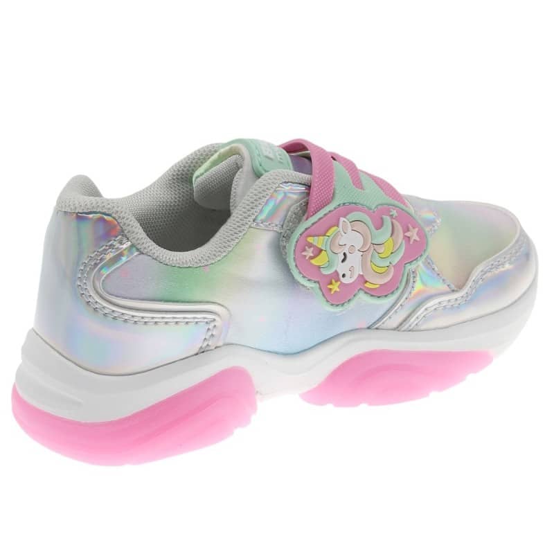 Sapatilha Luzes Infantil Rosa Beppi – Leves para uso prolongado com fecho em velcro e sola antiderrapante para brincadeiras - 2208930