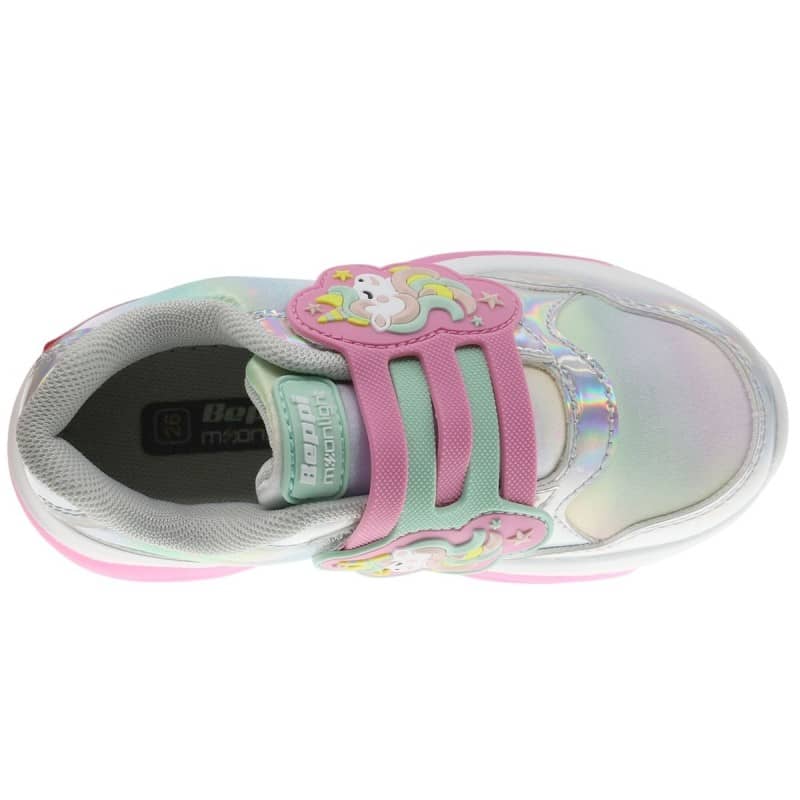 Sapatilha Luzes Infantil Rosa Beppi – Leves para uso prolongado com fecho em velcro e sola antiderrapante para brincadeiras - 2208930