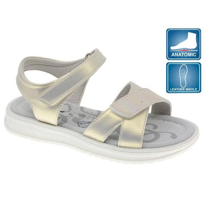 Sandália Infantil Dourado Beppi – Materiais leves e ajuste seguro com velcro para brincadeiras ao ar livre - 2210840