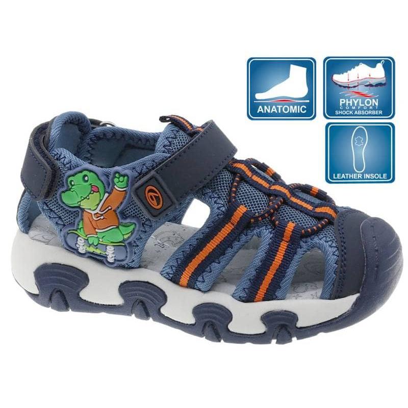 Sandália Infantil Azul Beppi – Leve e flexível com fecho ajustável para brincadeiras e escola diárias - 2210990