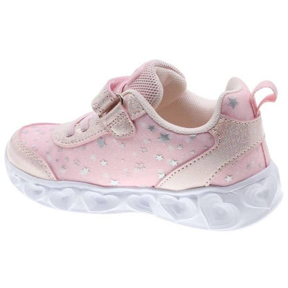 Sapatilha Luzes Infantil Rosa Beppi – Leves e resistentes com luzes LED e fecho em velcro para uso diário - 2211270