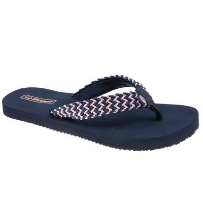 Chinelo Meter Dedo Mulher Azul Beppi – Tira em tecido macio e sola EVA ultraleve para dias de praia e piscina - 2212180