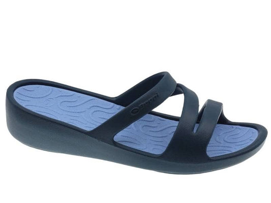 Chinelo Com Cunha Mulher Marinho Beppi – Leves e fáceis de calçar para conforto em caminhadas curtas e uso diário - 2212260