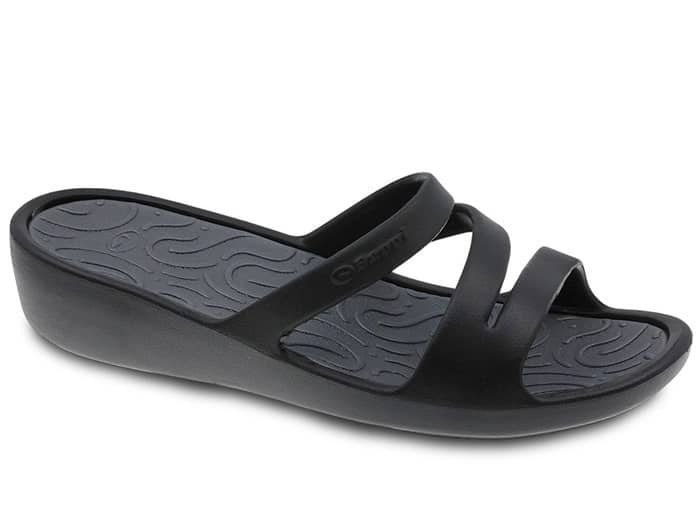 Chinelo Com Cunha Mulher Preto Beppi – Leves e fáceis de calçar para conforto diário em casa e passeios - 2212261