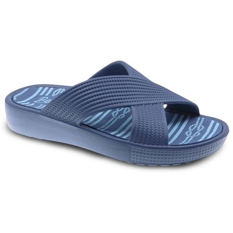 Chinelo Com Cunha Mulher Azul Beppi-2212650