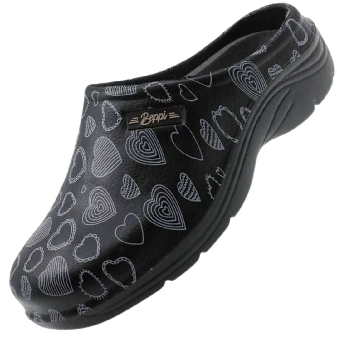 Socas Conforto Mulher Preta Beppi – Leves e com solado antiderrapante para conforto almofadado no trabalho diário - 2214762