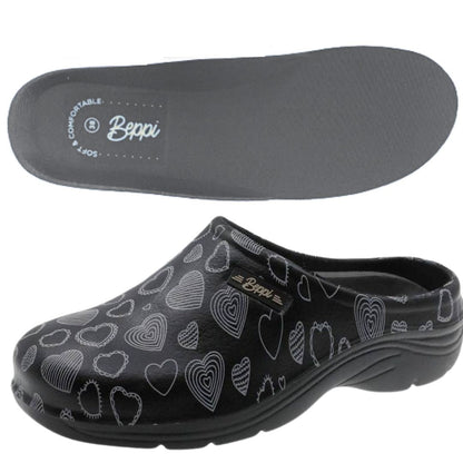 Socas Conforto Mulher Preta Beppi – Leves e com solado antiderrapante para conforto almofadado no trabalho diário - 2214762