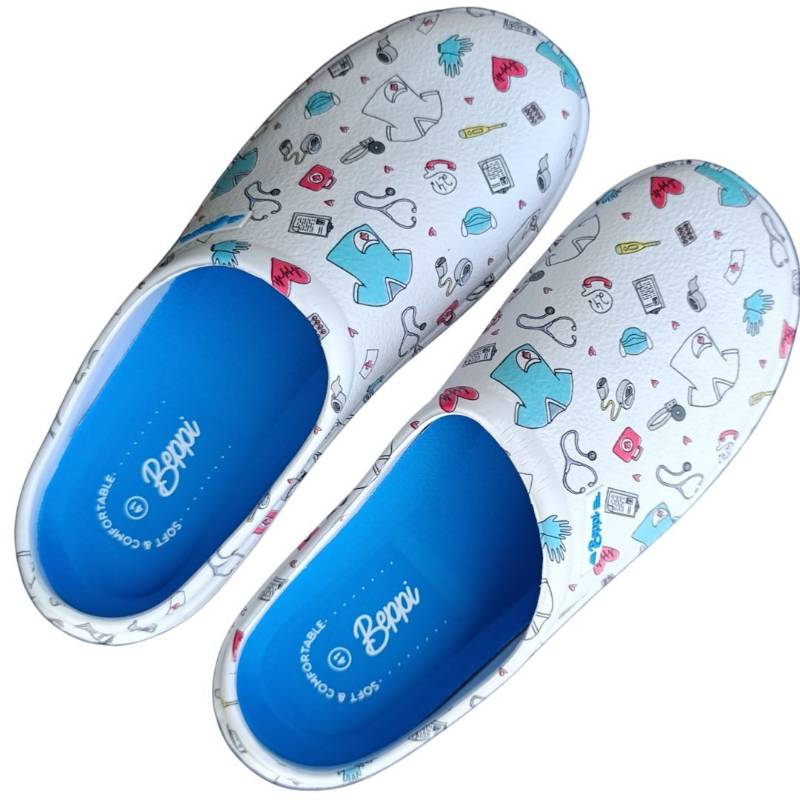 Socas Conforto Mulher Branco Beppi – Leves e fáceis de calçar, ideais para trabalho e uso diário confortável - 2217760