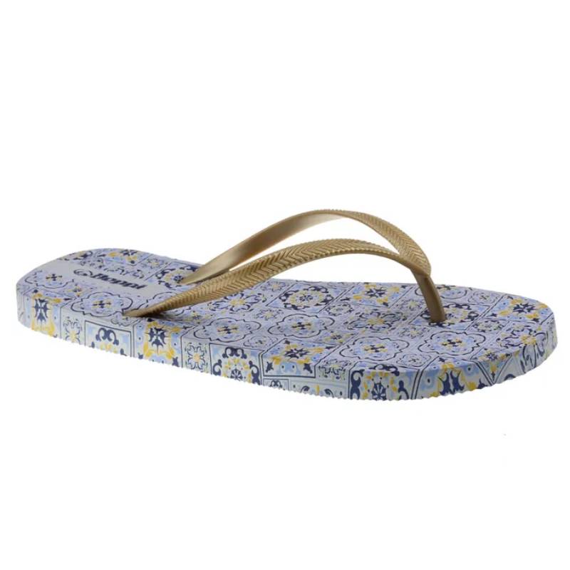 Chinelo Meter Dedo Mulher Dourado Beppi – Palmilha macia e sola antiderrapante para conforto no uso diário e praia - 2222132