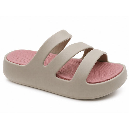 Chinelo Nuvem Mulher Bege Beppi-2222311