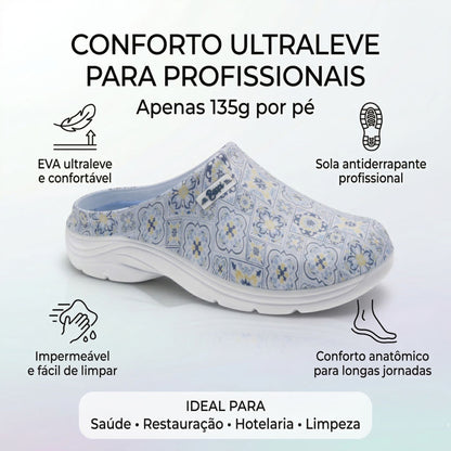 Socas Conforto Mulher Azul Beppi – Leves e antiderrapantes para conforto excecional em trabalho e cozinha - 2222410
