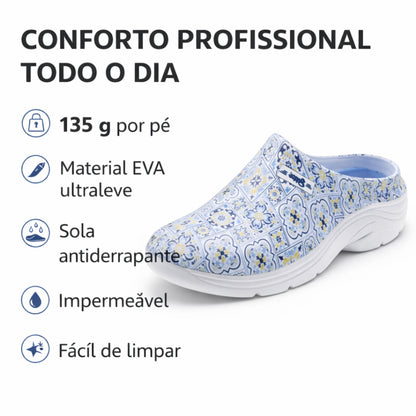 Socas Conforto Mulher Azul Beppi – Leves e antiderrapantes para conforto excecional em trabalho e cozinha - 2222410