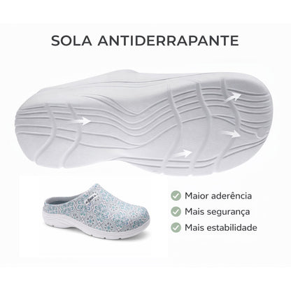 Socas Conforto Mulher Verde Beppi – Leves para uso prolongado com sola macia ideal para trabalho e cozinha - 2222411