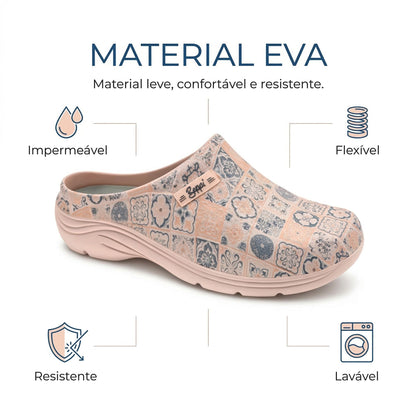 Socas Conforto Mulher Rosa Beppi – Leves e fáceis de calçar para conforto prolongado no trabalho e cozinha - 2222412