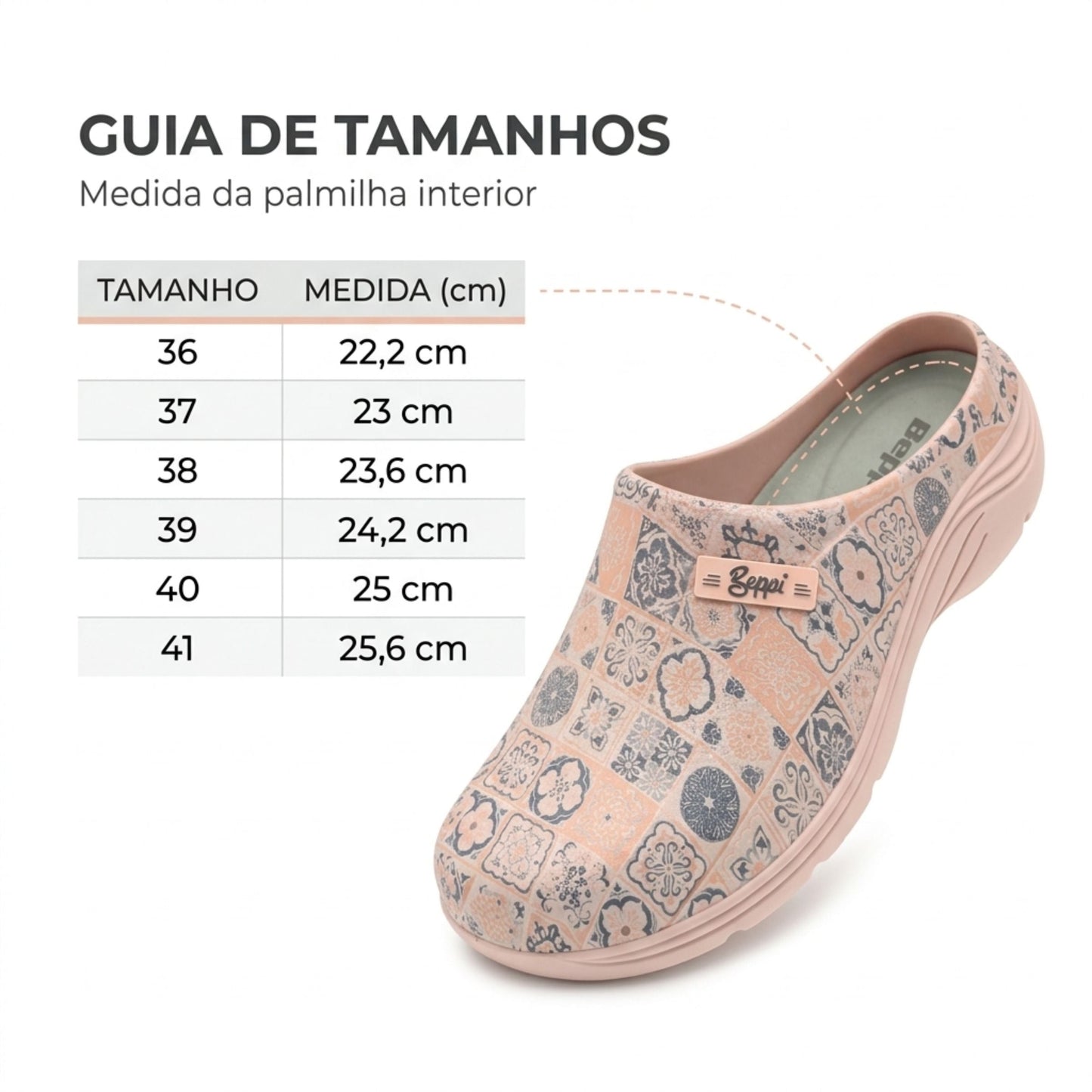 Socas Conforto Mulher Rosa Beppi – Leves e fáceis de calçar para conforto prolongado no trabalho e cozinha - 2222412