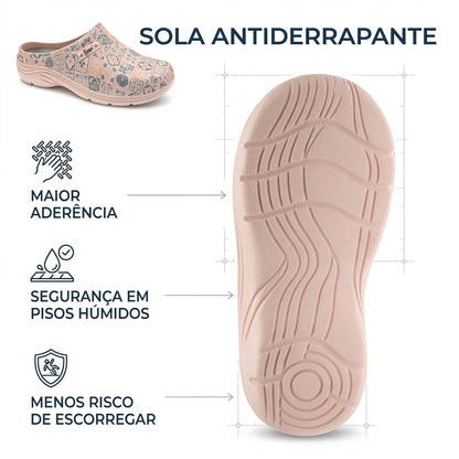 Socas Conforto Mulher Rosa Beppi – Leves e fáceis de calçar para conforto prolongado no trabalho e cozinha - 2222412