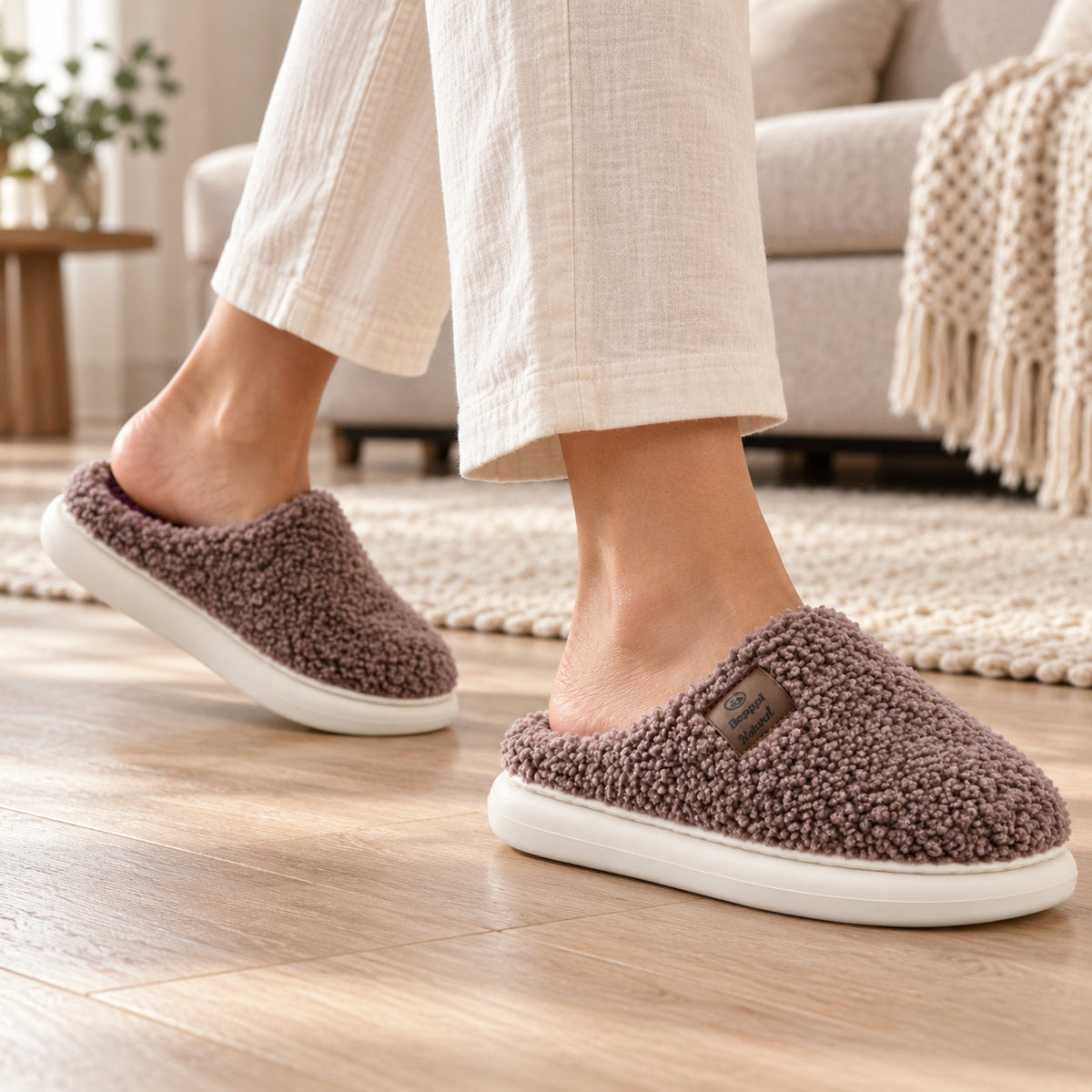 Chinelo Interior Mulher Castanho Beppi-2225270