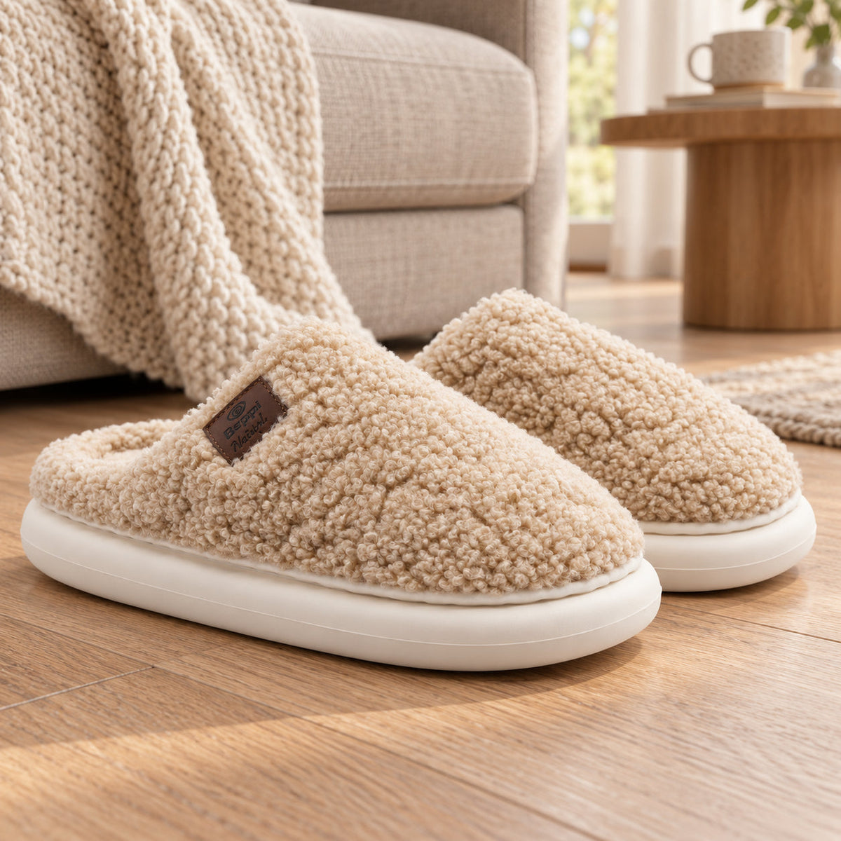 Chinelo Interior Mulher Bege Beppi-2225271