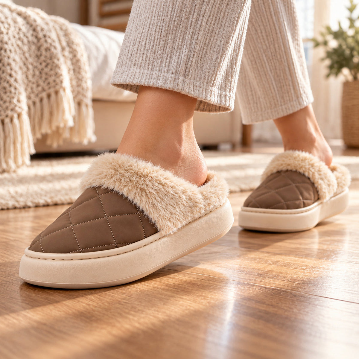 Chinelo Interior Mulher Castanho Beppi-2225330