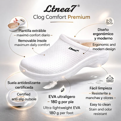 Socas Conforto Mulher Branco Linea7 – Palmilha conforto e flexibilidade para uso diário no trabalho e cozinha - 21124014