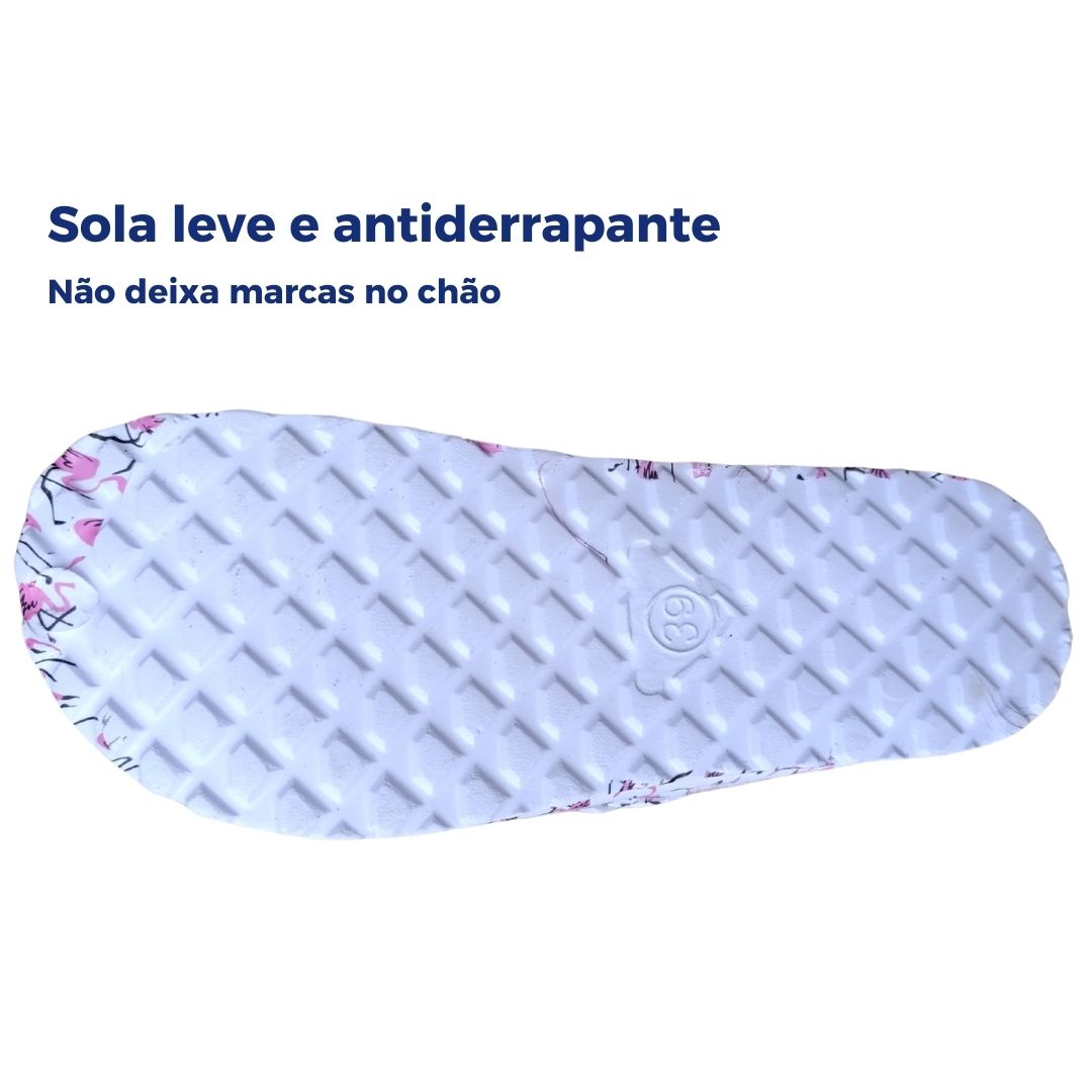 Socas Conforto Mulher Branco Linea7 – Leves e com sola antiderrapante ideais para trabalho e uso diário - 2698p