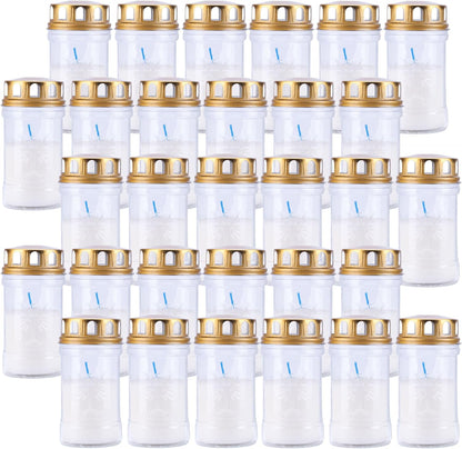 Círios 30 L Brancos com Tampa | Caixa de 30