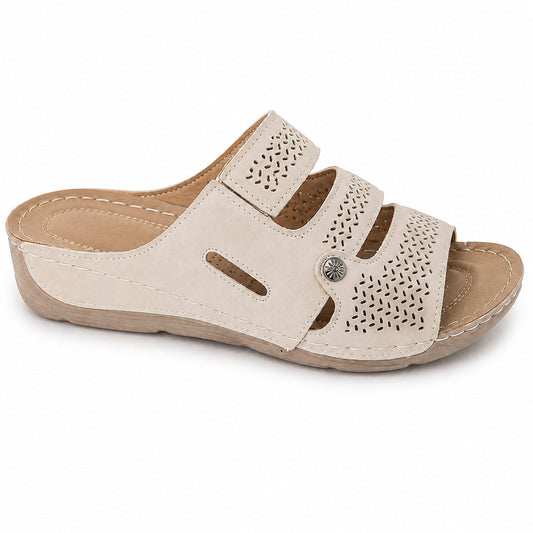 Chinelo Conforto Mulher Bege Beppi-a1812bg