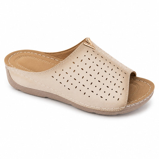 Chinelo Conforto Mulher Bege Beppi-a2492bg