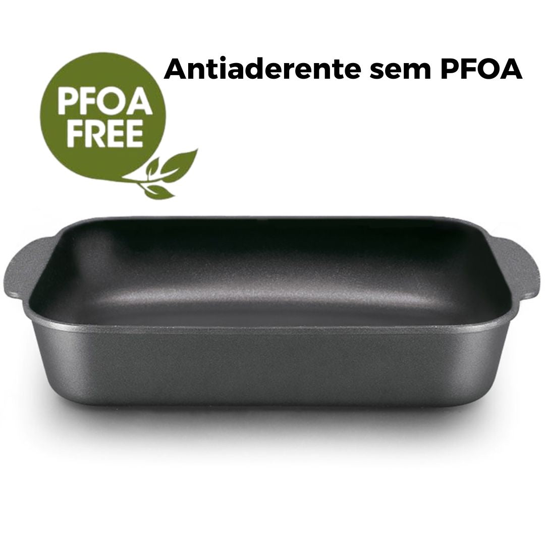Assadeira Otyma Sagres Preta – Distribuição de calor uniforme para assados tradicionais e sobremesas inovadoras - 5605169067a