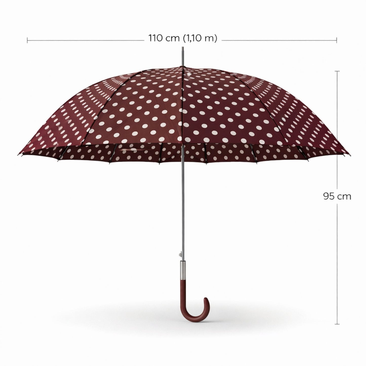 Guarda-chuva Automático Anti-vento 1,10m Bordaux Chussol – Sistema de abertura automática e estrutura leve para uso diário confortável - cvt420bor